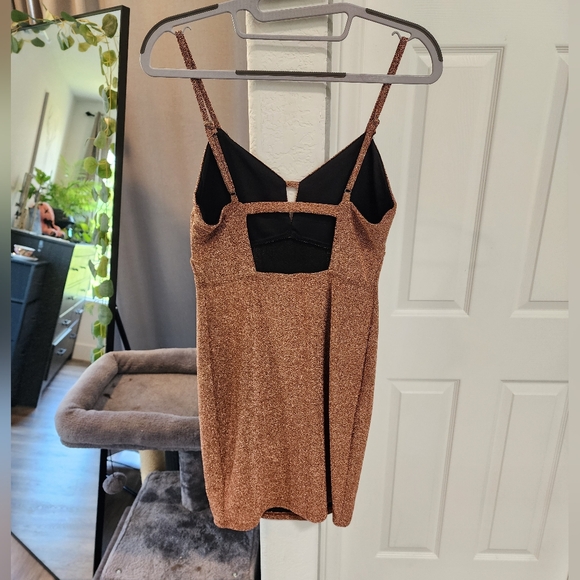 Bodycon Rust Dress - Picture 2 of 5